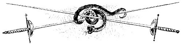 [Picture: Crossed Swords with Snake]