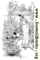 [Picture: Frontispiece: Watering My Flowers]