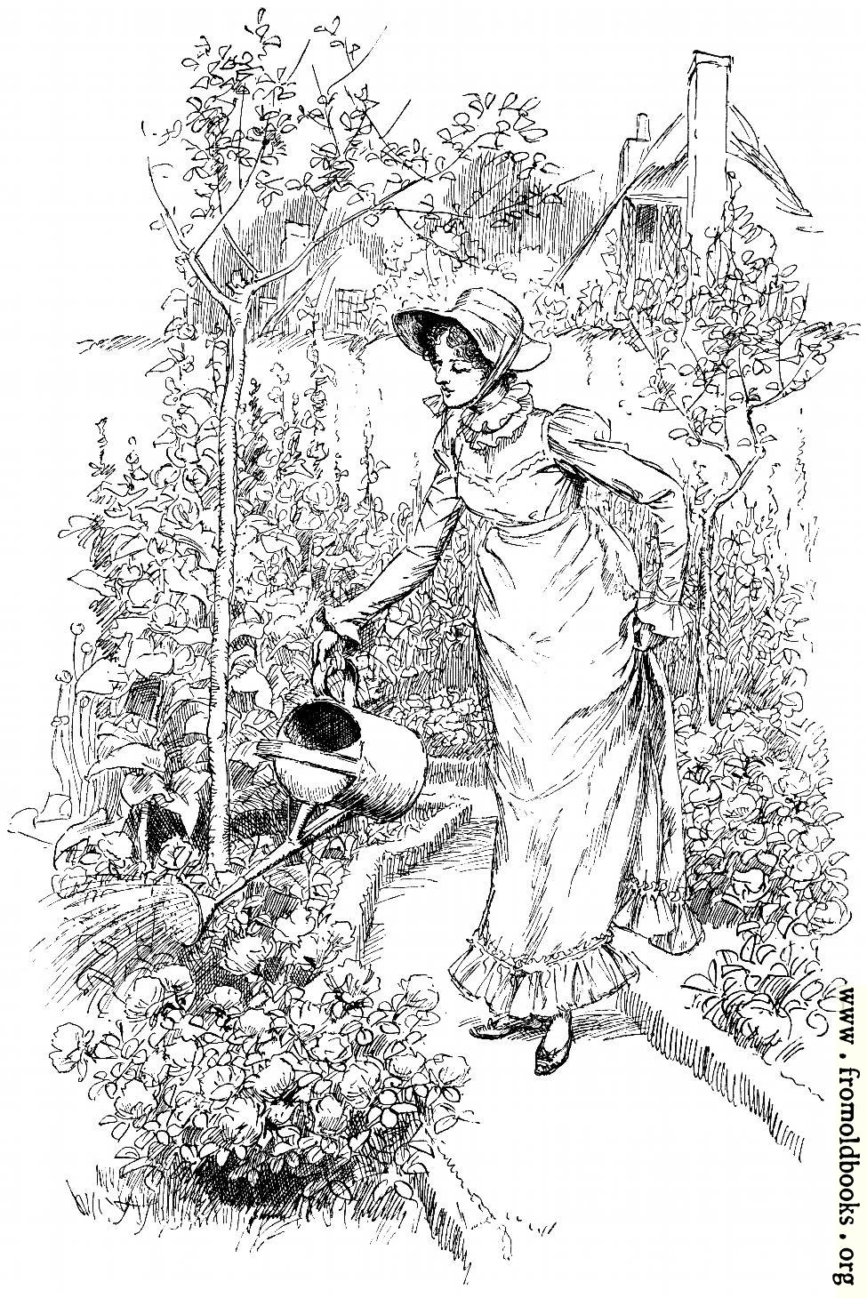 [Picture: Frontispiece: Watering My Flowers]