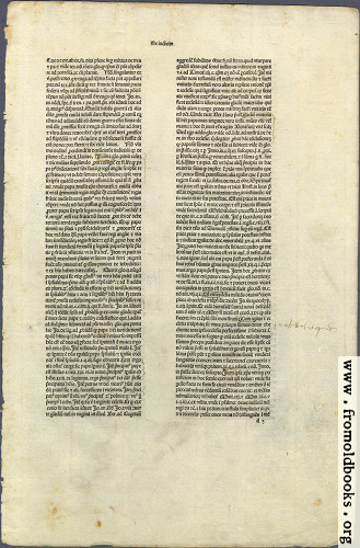 [Picture: Recto, unidentified eary printed page]