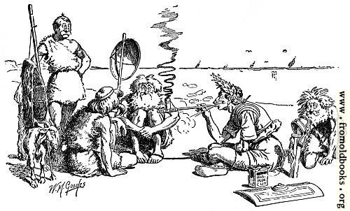 [Picture: Cæsar treating with the Britons]