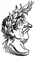 Caricature of Julius Cæsar