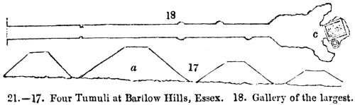 [Picture: 21.—Four Tumuli at Barlow Hills, Essex]