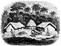 [Picture: 49.—Huts in a Cingalese Village.]