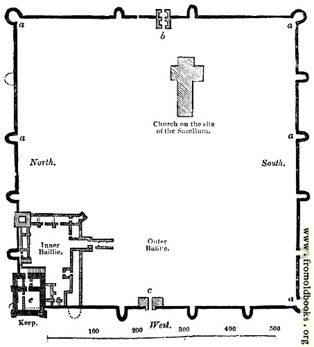 [Picture: 104.—Plan of Porchester Castle, Hants.]