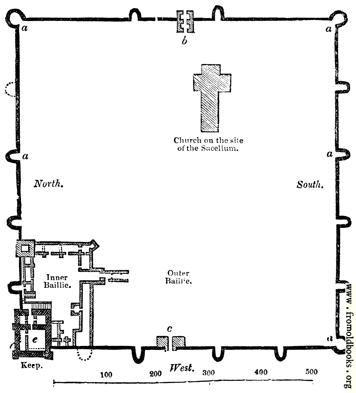 [Picture: 104.—Plan of Porchester Castle, Hants.]