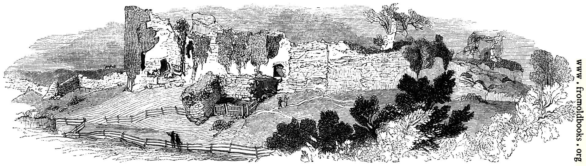 [Picture: 105.—General View of the Ruin of Pevensey Castle.]