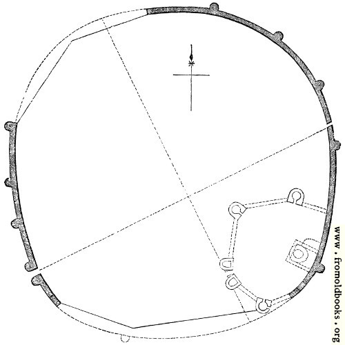 [Picture: 106.—Plan of Pevensey Castle.]