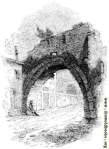 [Picture: 142.—Ancient Arch on Road leading into Rome.]