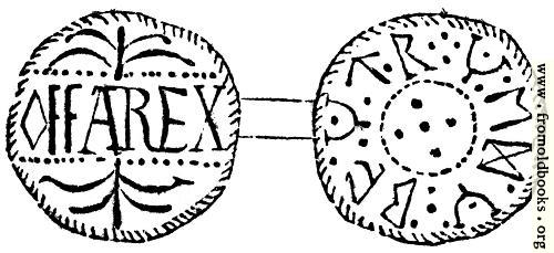 [Picture: 234.—Silver Penny of Offa, King of Mercia.]