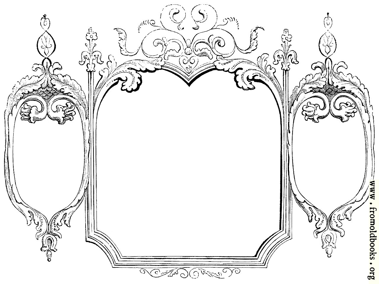 [Picture: 245 [detail].—Hand-drawn Victorian/rococo frame]
