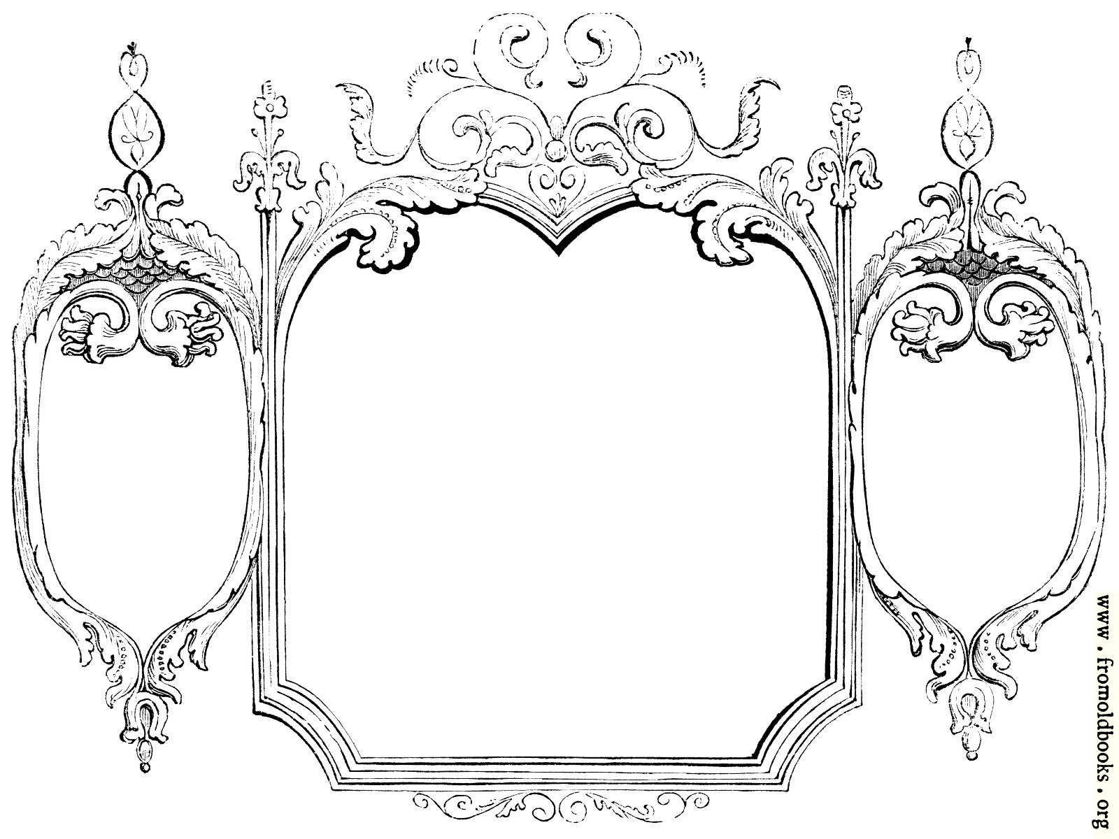 [Picture: 245 [detail].—Hand-drawn Victorian/rococo frame]