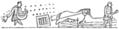 [Picture: 257.—Harrowing and Sowing (Bayeux Tapestry.)]