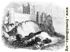 [Picture: 383.—Rock of Bamborough with Castle.]
