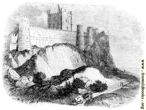 [Picture: 383.—Rock of Bamborough with Castle.]