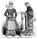[Picture: 790.—Costume of Norman English Ladies in 12th Century.]