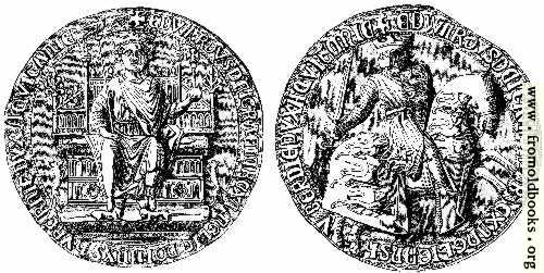 [Picture: 828.—Great Seal of Edward I.]