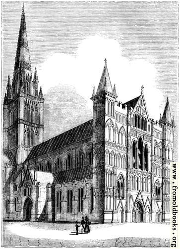 [Picture: 929.—North West View of Salisbury Cathedral.]