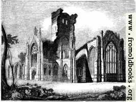 1057.—South east View of Melrose Abbey