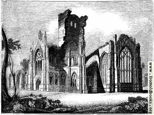 [Picture: 1057.—South east View of Melrose Abbey]