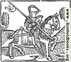 1373.—Wood-cut of a Knight.  (From Caxton’s ‘Game of the Chess’)