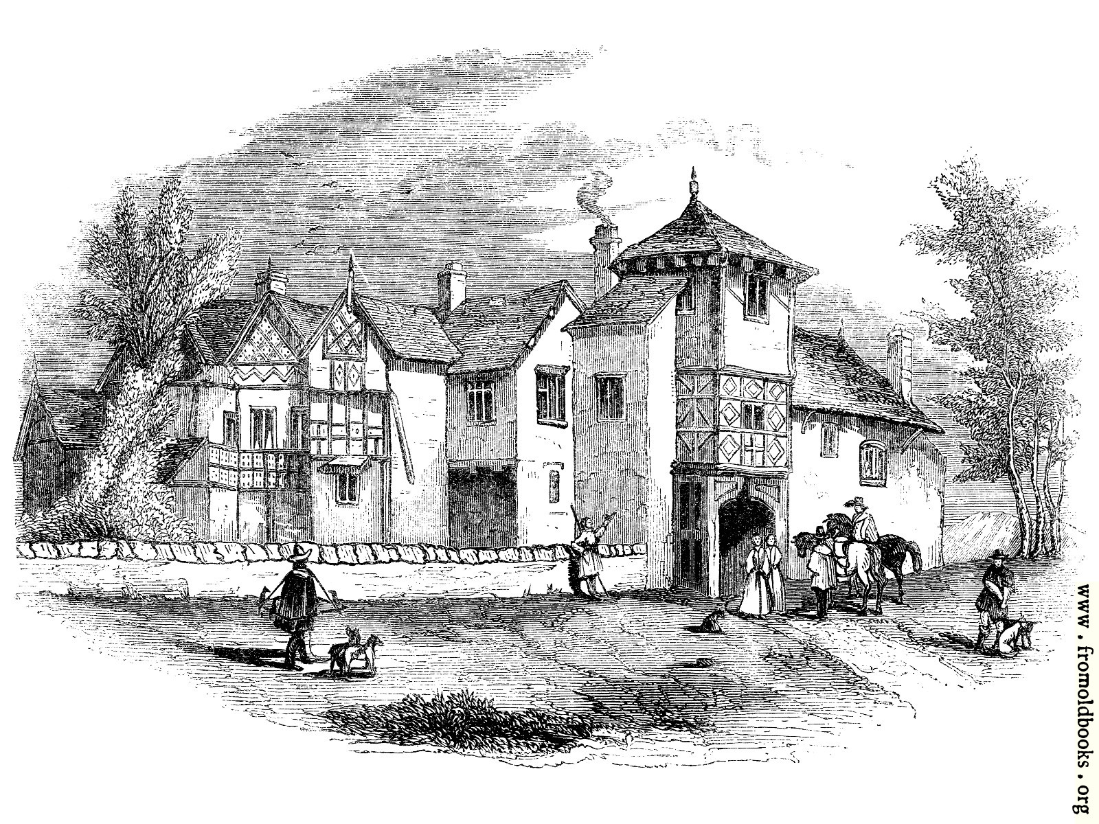 [Picture: 1672.—Hulme Hall, Lancashire.—Front View.]