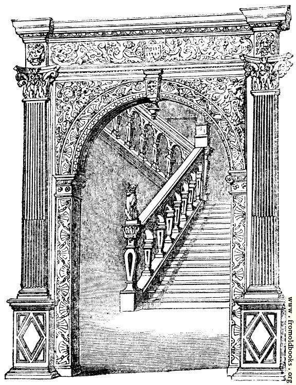 [Picture: Staircase at Claverton, Somersetshire]