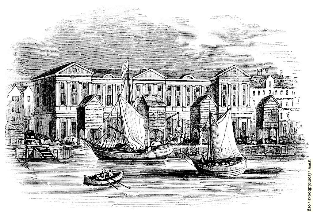 [Picture: 2088.—The Custom-House, London, as it appeared before the Great Fire. (From a Print by Hollar.)]