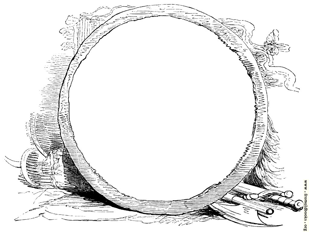 [Picture: Circular Frame With Weapons]