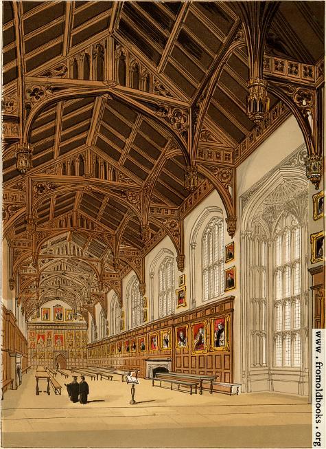 [Picture: Hall of Christ Church College  Oxford]