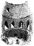 112.—Interior of Norman Tower, Pevensey.