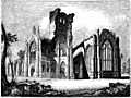 1057.âSouth east View of Melrose Abbey