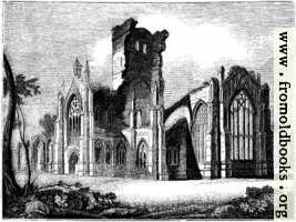 [picture: 1057.---South east View of Melrose Abbey]