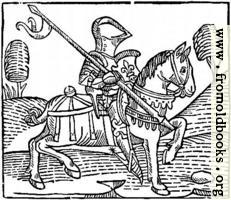 [picture: 1373.---Wood-cut of a Knight.  (From Caxton's `Game of the Chess')]