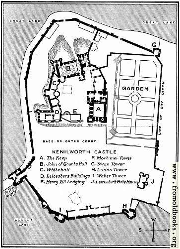 [Picture: Plan of Kenilworth Castle]