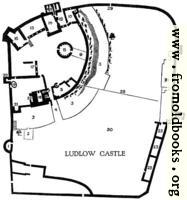 Plan of Ludlow Castle