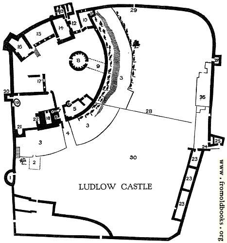 [Picture: Plan of Ludlow Castle]