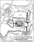 [Picture: Plan of Caerphilly Castle]