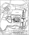 [Picture: Plan of Caerphilly Castle]
