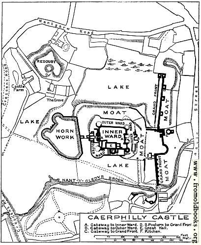 [Picture: Plan of Caerphilly Castle]