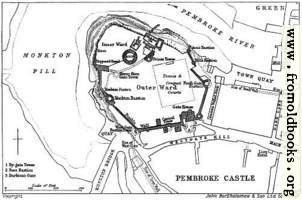 Plan of Pembroke Castle