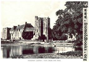 [Picture: Stokesay Castle: Exterior, from the lake]