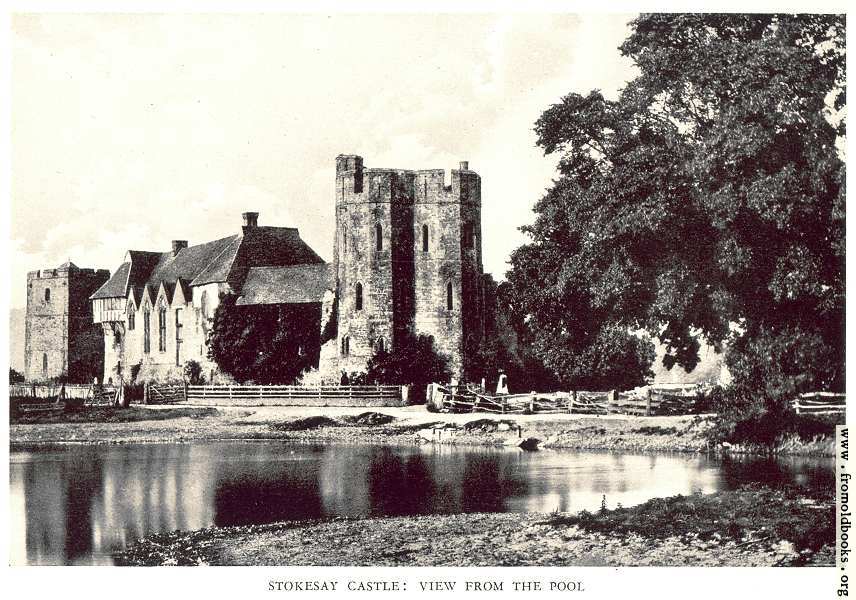 [Picture: Stokesay Castle: Exterior, from the lake]