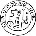 [Picture: Seal or coin of Taurus]