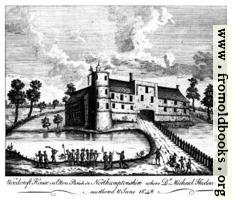 [Picture: Woodcroft House in Etton Parish in Northamptonshire where Dr. Michael Hudson was murthered 6 June 1648]