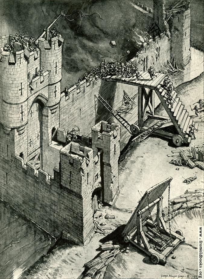 [Picture: 74.—The Siege of a Castle]