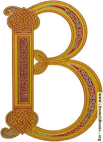 [Picture: Anglo-Saxon decorative initial B in the Celtic knotwork style]