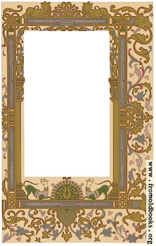 [Picture: Fig. 99 No. 7.—Ornate border, 9th century, Gallo-Frankish School.]