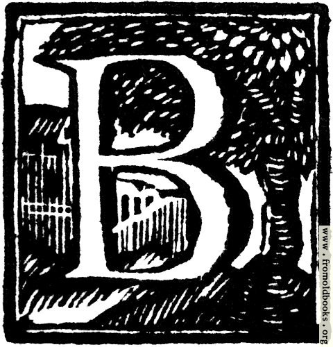 [Picture: Initial letter B Woodcut]