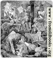 Destroction of Printing Presses in Mayence
